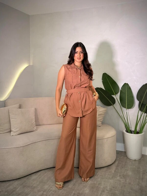 Conjunto Colete e Calça Kety