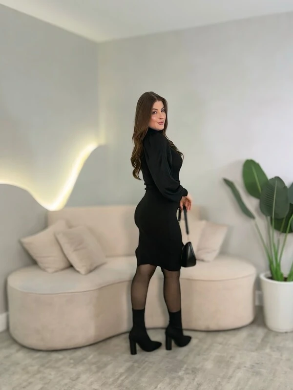 Vestido Manga Bufante