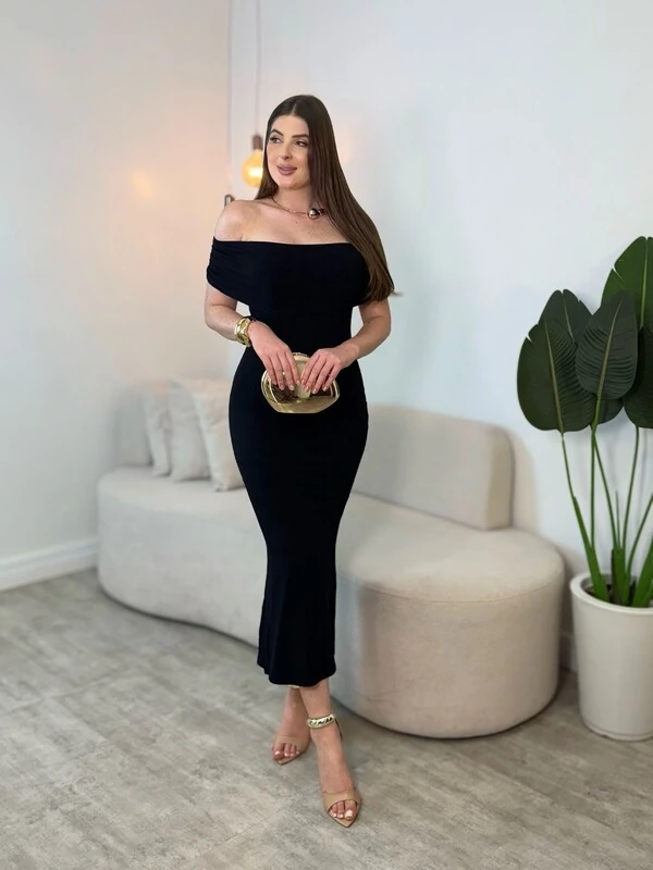 Vestido Canelado Ana Luiza