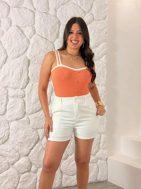 Body Modal C/ Botões Dourados Geovana