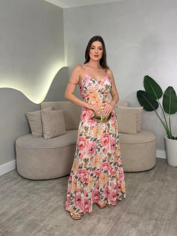 Vestido Longo Chiffon Sofia