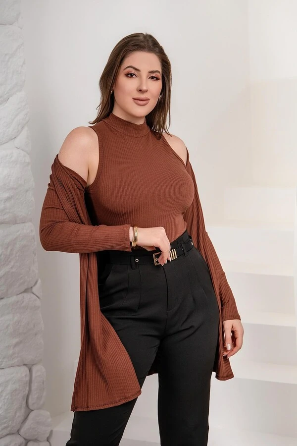 Conjunto Cardigan E Blusinha Roberta