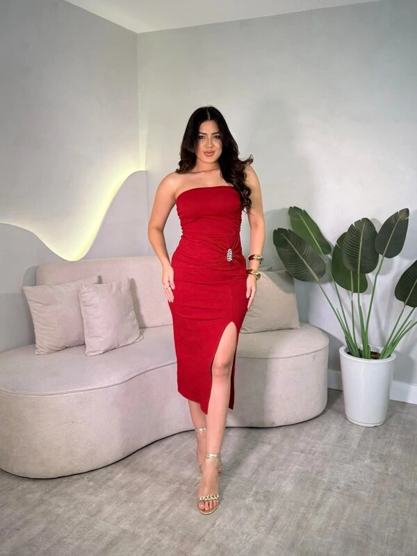 Vestido Canelado Liziana