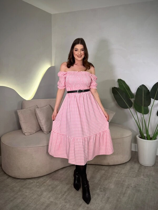 Vestido Midi Xadrez