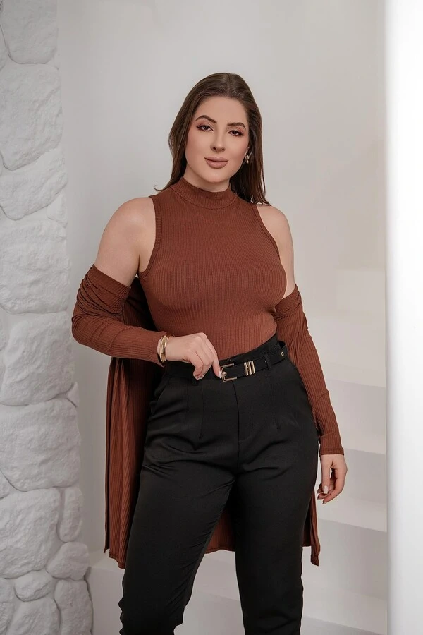 Conjunto Cardigan E Blusinha Roberta