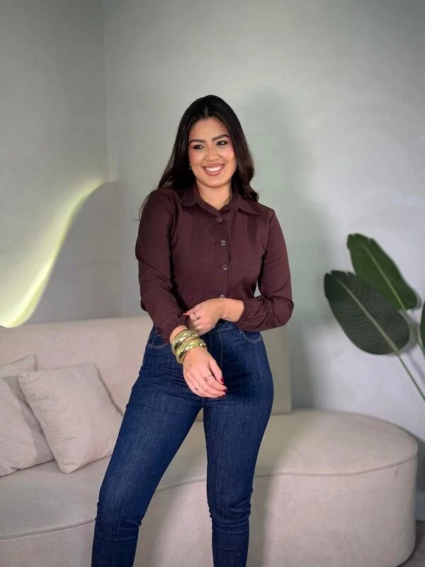 Camisa Cropped Lisa Ana
