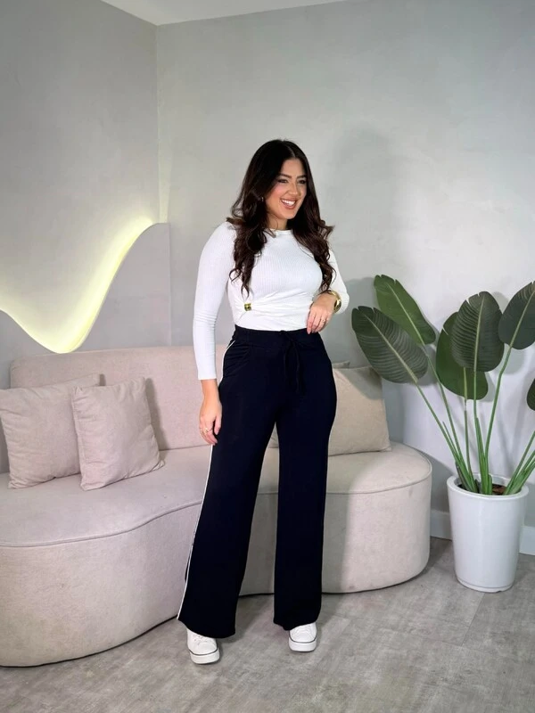 Calça Pantalona Listra