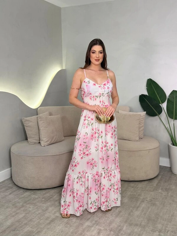 Vestido Longo Chiffon Sofia