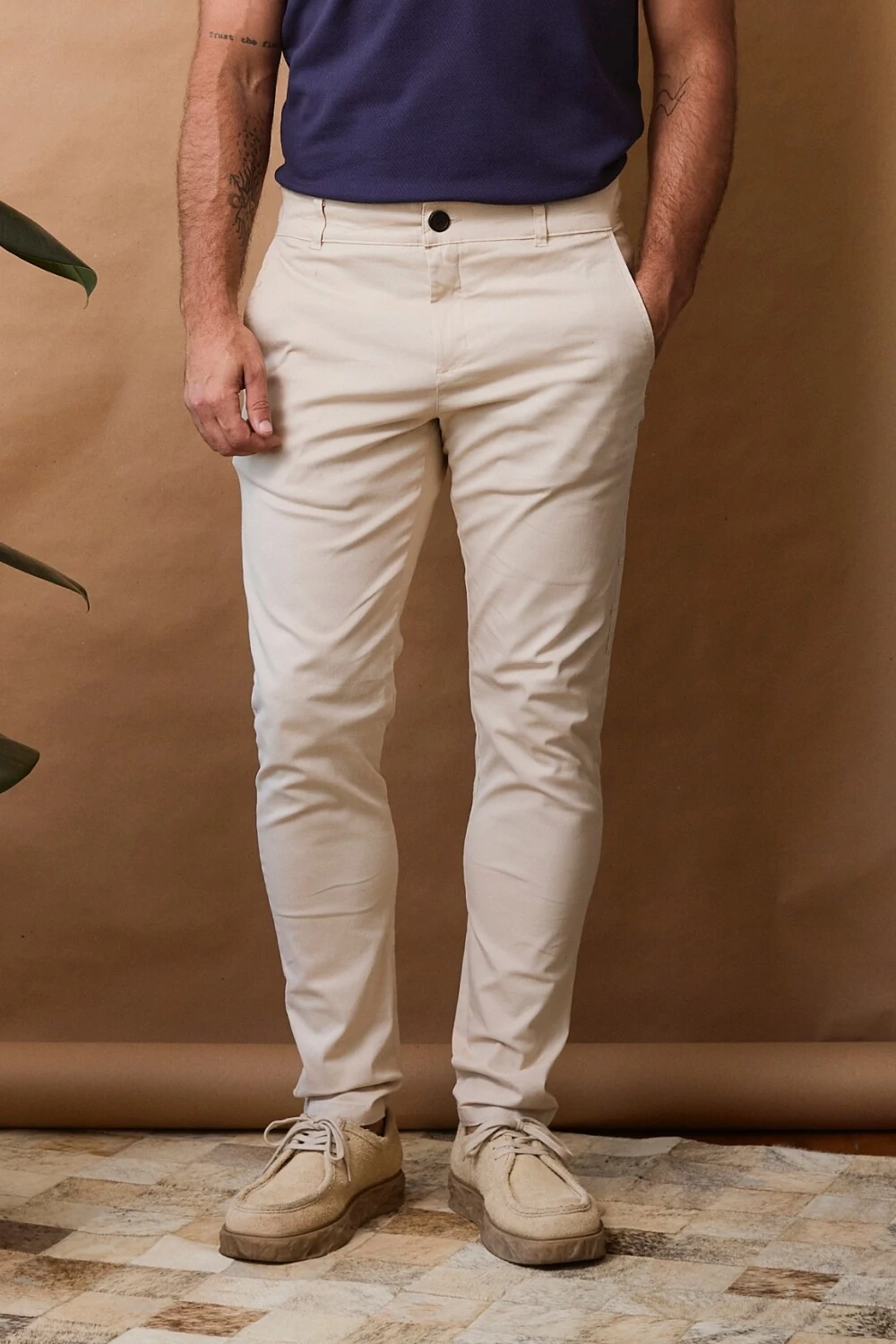 FotoCalça Chino Sarja ElastIc Motion