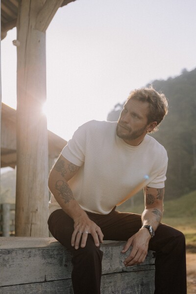 FotoTricô Manga Curta Leve Coastal