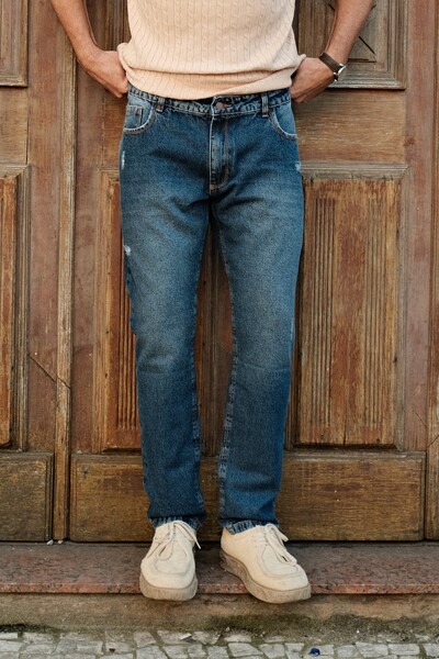 Foto Calça Jeans Reta Worn