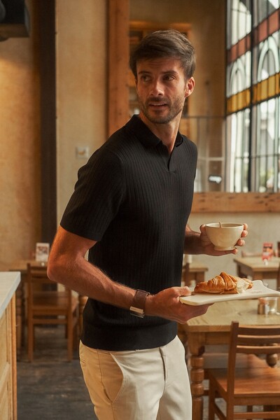 FotoPolo Tricô Canelada Workday