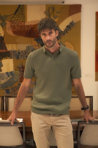 FotoPolo Tricô Canelada Workday