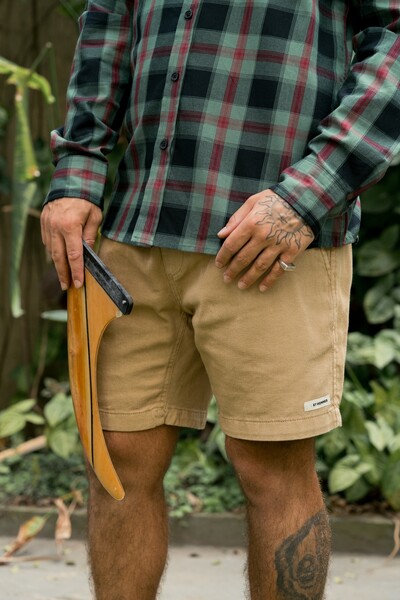 Foto Shorts Sarja Washed Relaxed