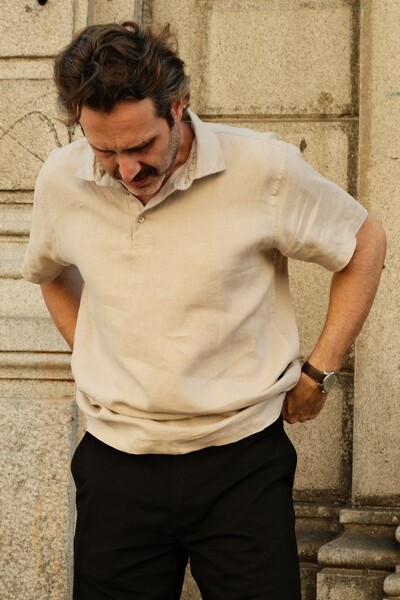 Foto Polo Puro Linho Arcada