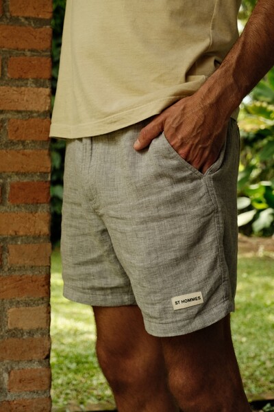 Foto Shorts Linho Clássico