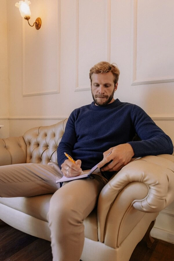 Tricô Gola Redonda Seafarer