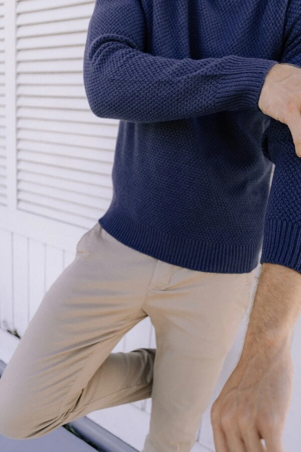 Tricô Gola Redonda Seafarer