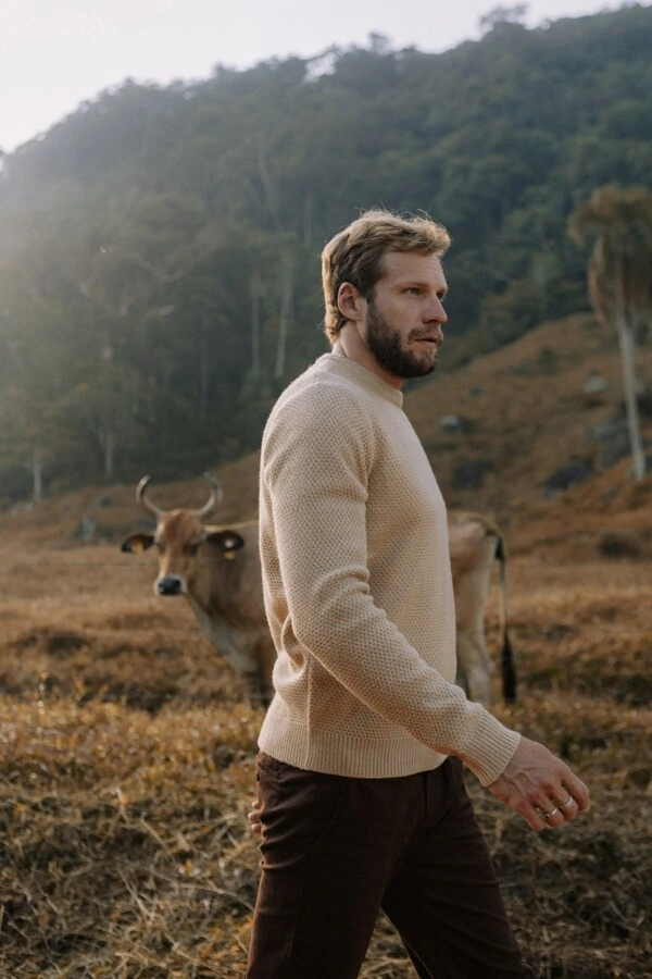 Tricô Gola Redonda Seafarer