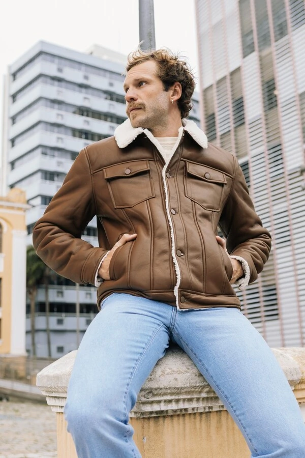 Jaqueta Trucker Forrada Cold Layer