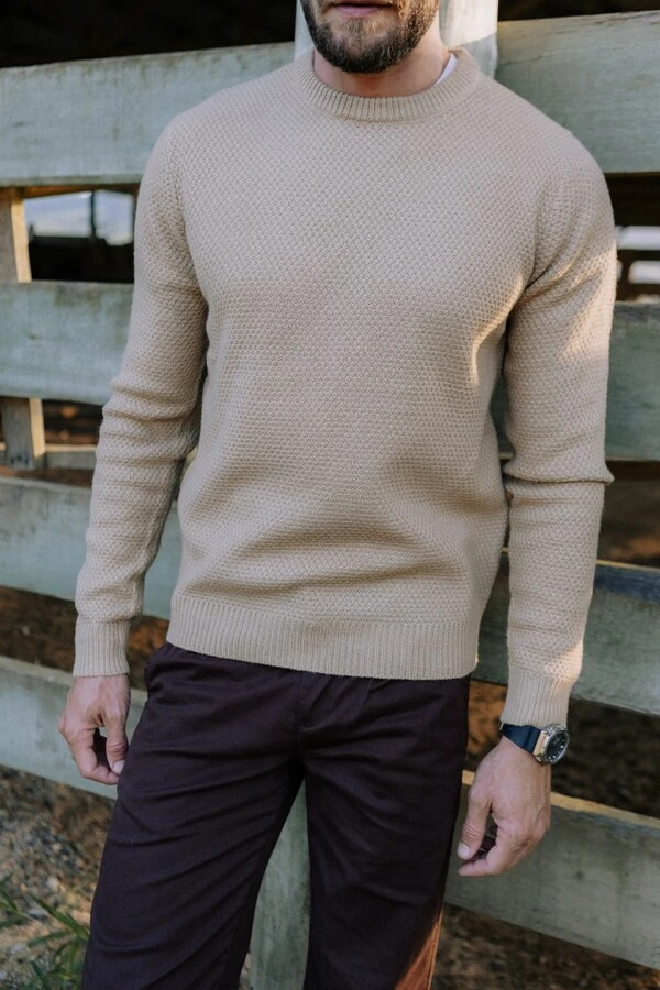 Tricô Gola Redonda Seafarer