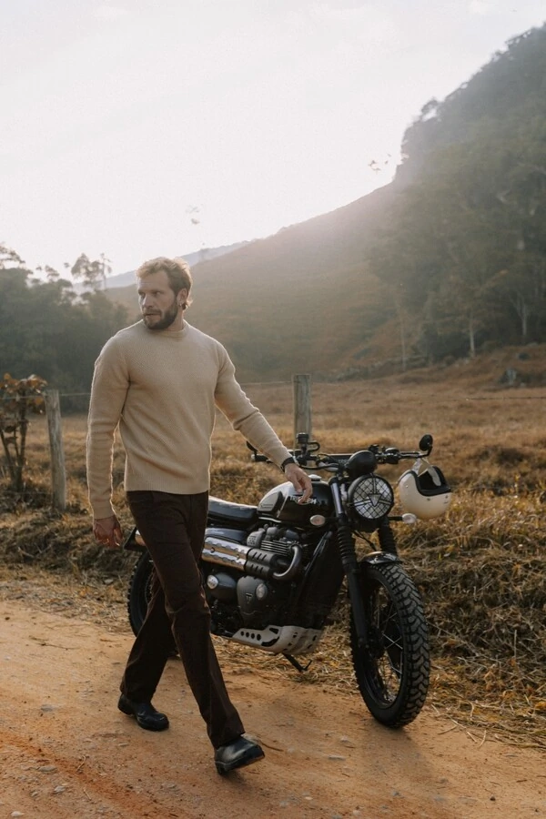 Tricô Gola Redonda Seafarer