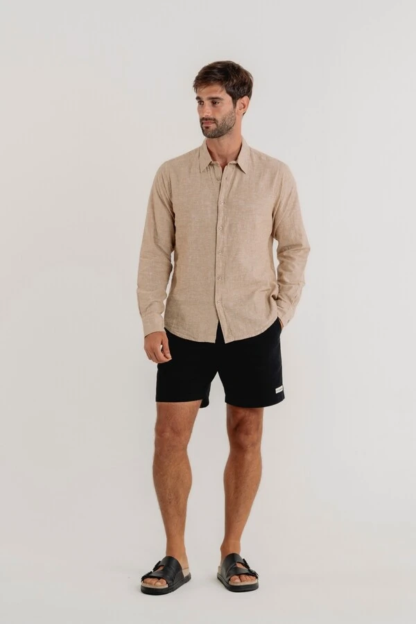 Camisa Passage em Linho Natural