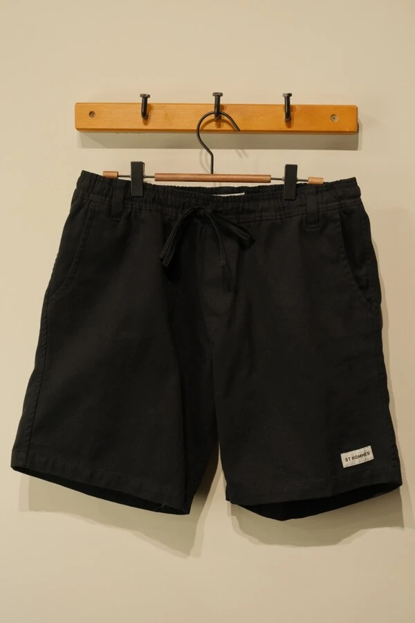 Shorts Sarja Washed Relaxed
