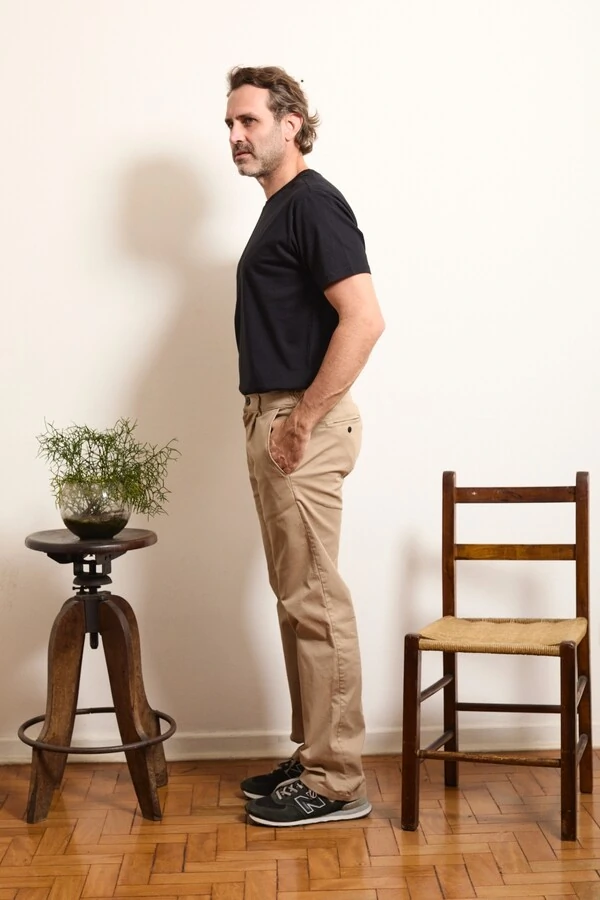 Calça Reta Sarja All Day Elastic Motion