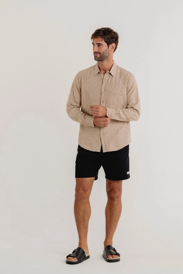 Camisa Passage em Linho Natural