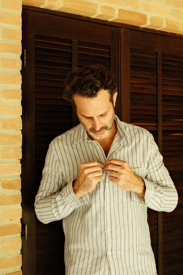 Camisa Linho Maquinetada Foundation