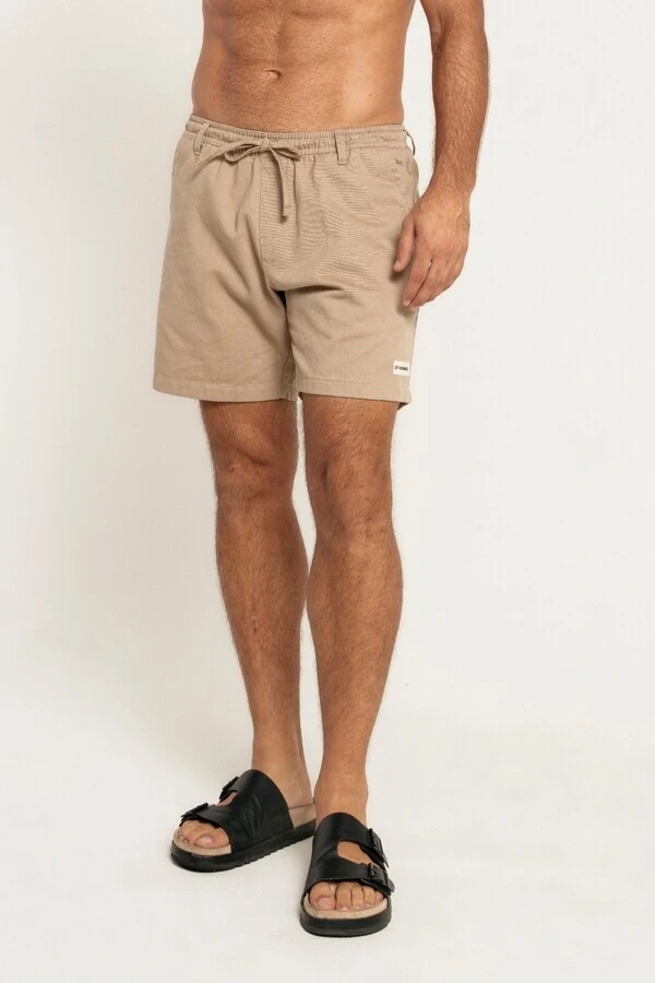 Shorts Sarja Washed Relaxed