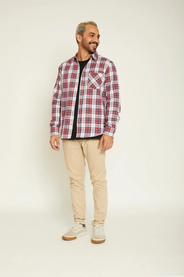 Camisa Xadrez Flanela Campshire Vermelha