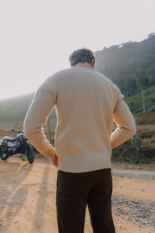 Tricô Gola Redonda Seafarer