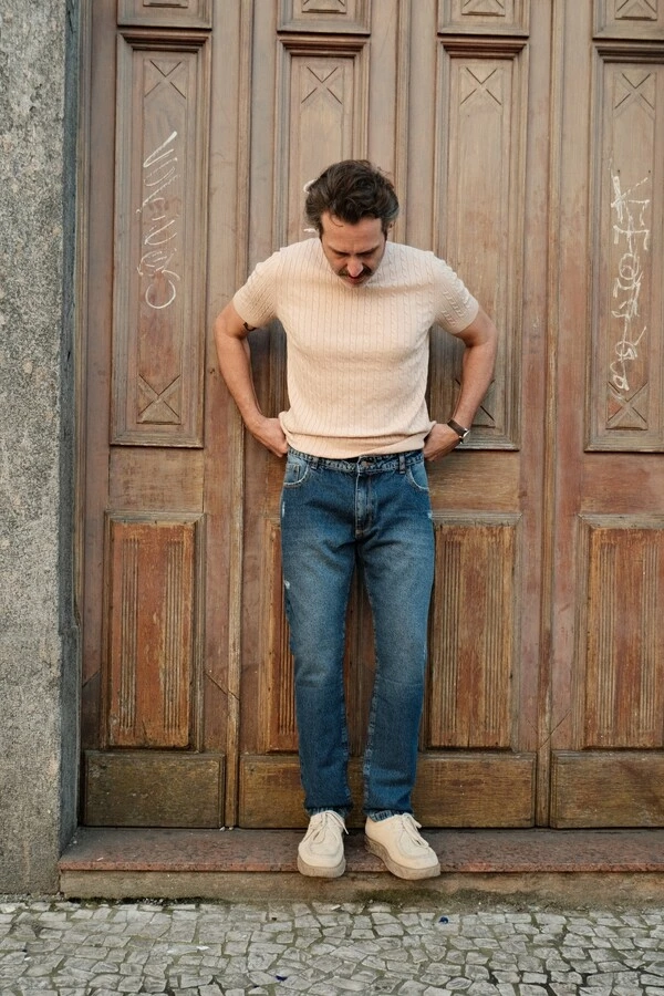 Calça Jeans Reta Worn