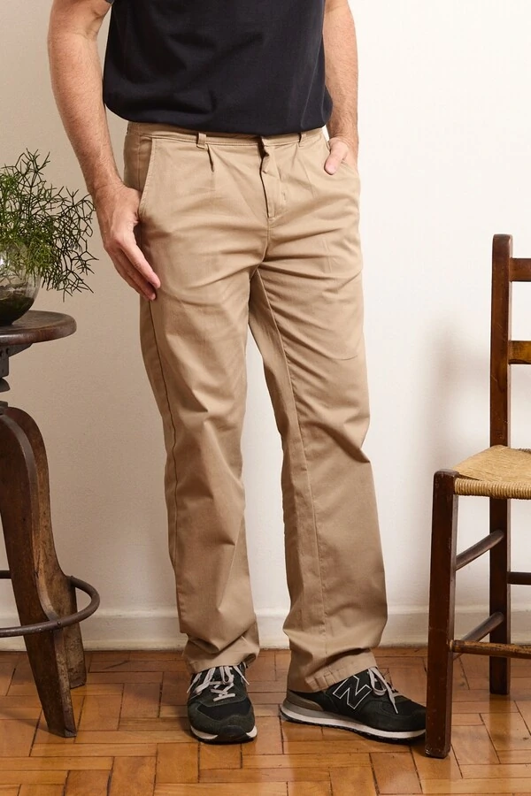 Calça Reta Sarja All Day Elastic Motion