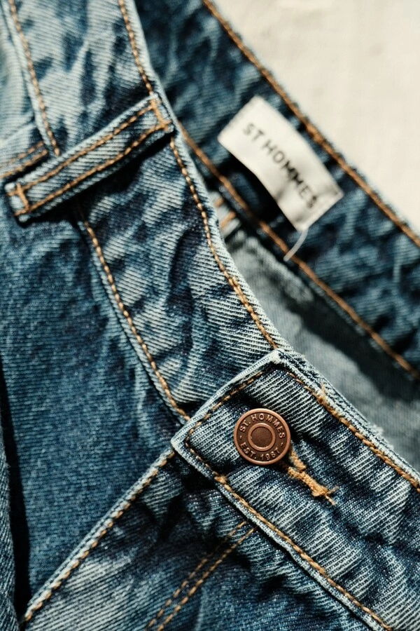 Calça Jeans Reta Worn