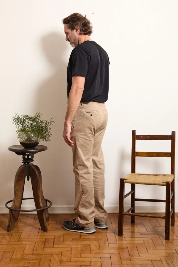 Calça Reta Sarja All Day Elastic Motion