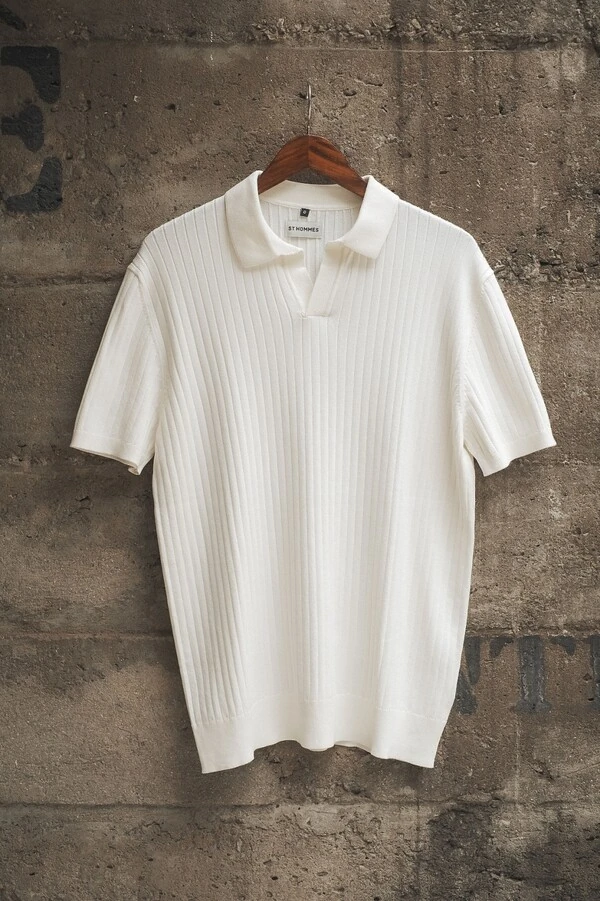 Polo Tricô Canelada Workday