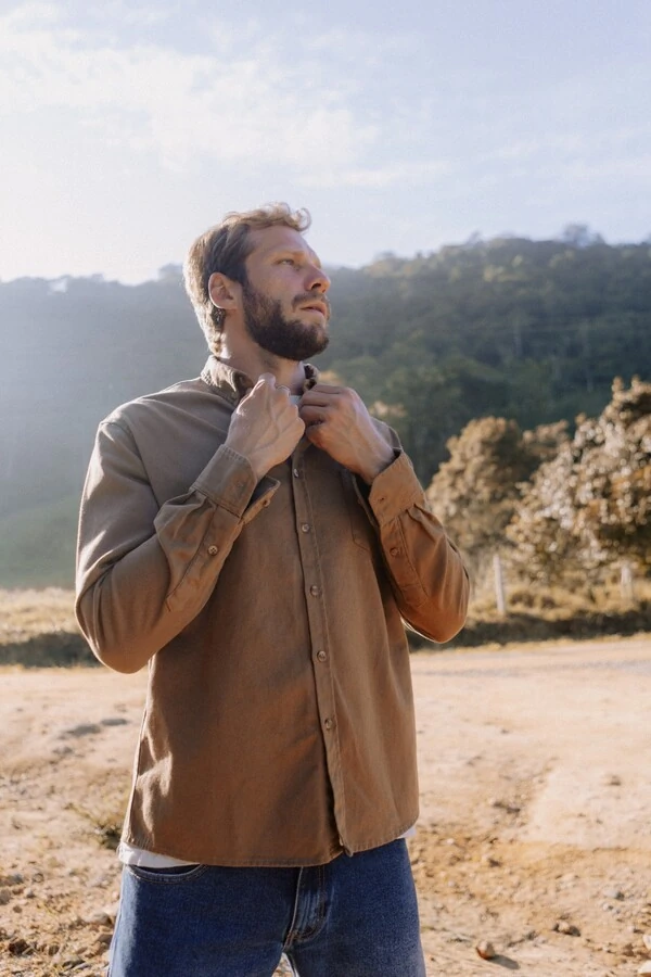 Camisa em Sarja Pesada Utility