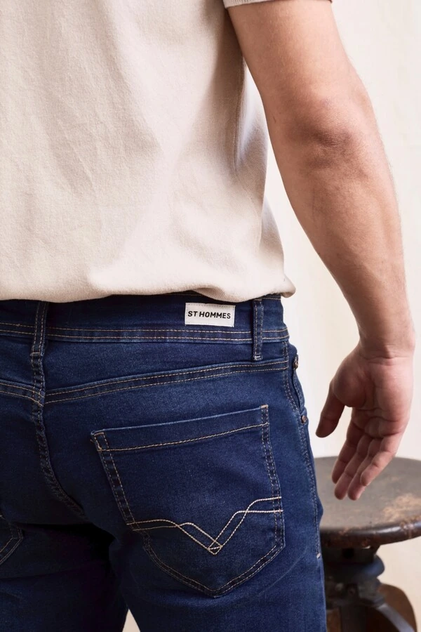 Calça Jeans Slim Dark Blue