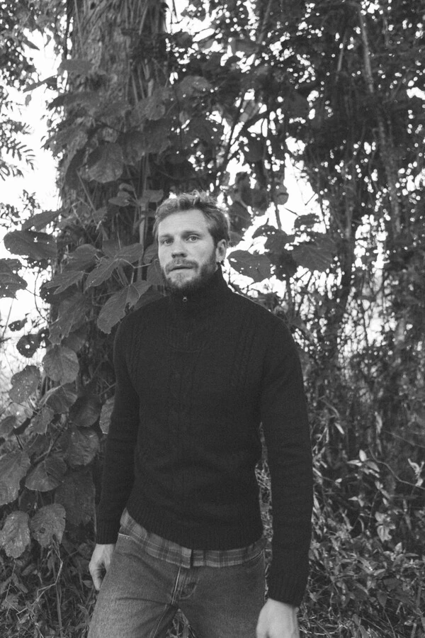 Tricô Gola com Zíper Wind Layer