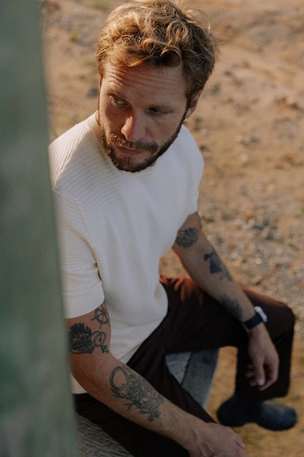 Tricô Manga Curta Leve Coastal