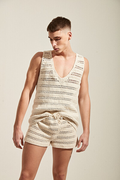 Foto Regata em Crochê Manual com Lurex