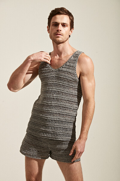 Foto Regata em Crochê Manual com Lurex