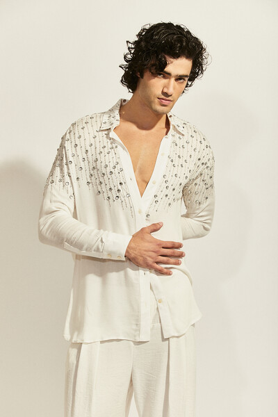 Foto Camisa Sereno Maré Bordada