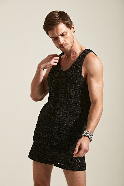 Foto Regata em Crochê Manual com Lurex