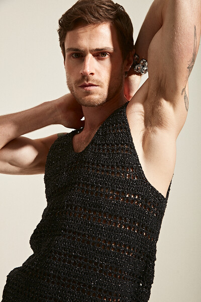 FotoRegata em Crochê Manual com Lurex