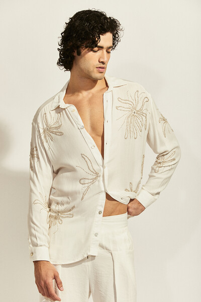 Foto Camisa Floramar Maré Bordada