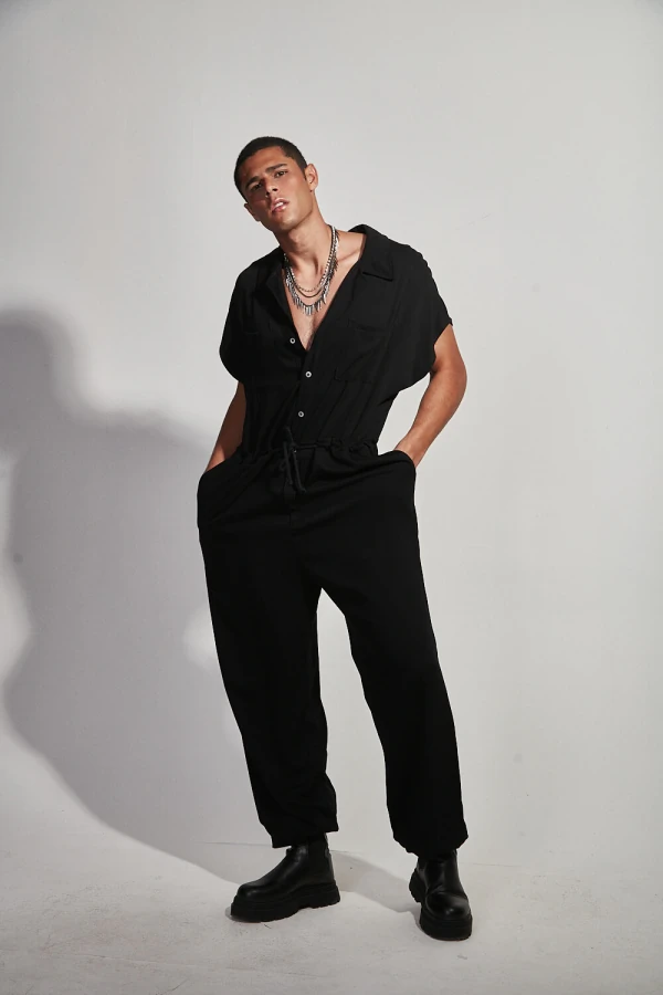 Macacão Maxi em Viscose